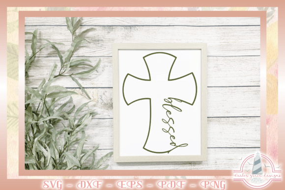 Blessed Cross SVG: Religious Graphics for Crafts & Digital Sellers