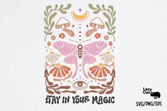 Boho Butterfly Inspiration Quote: Graphics for Crafts & Content