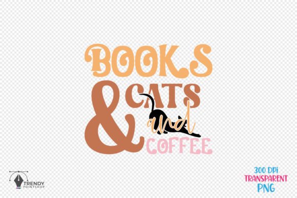 Books Funny Cat Quote SVG Design for Crafts & Graphics