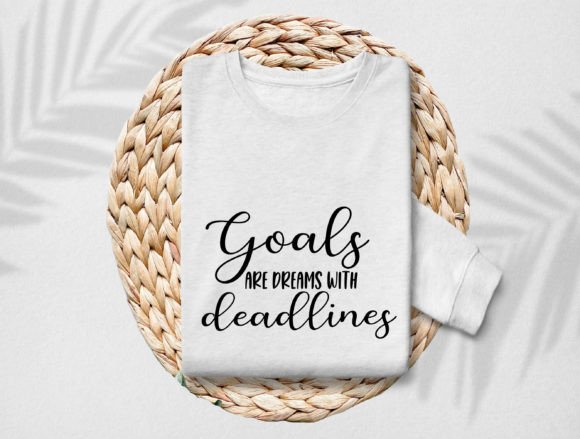 Goals Quote SVG: Graphics for Crafts & Digital Sellers