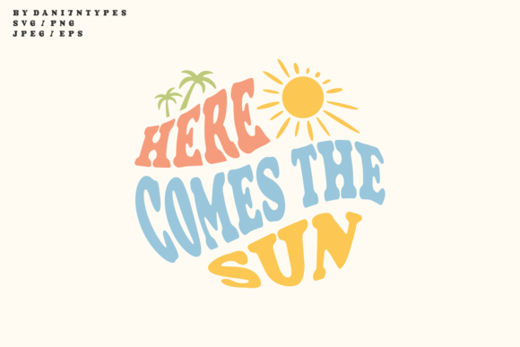Retro Summer Quote SVG Graphics for Crafts