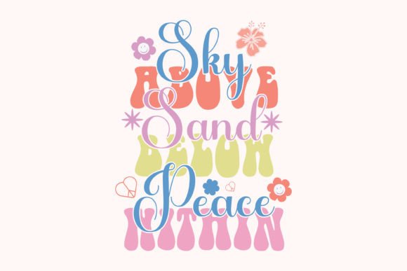 Summer Groovy Beach Quote SVG Design: Graphics for Crafts-Driven Brands